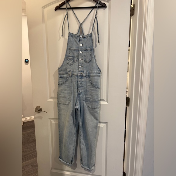 Anthropologie Pilcro Light Blue Denim Overalls - Picture 3 of 14